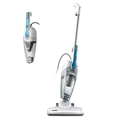EUREKA Home Lightweight Mini Cleaner for Carpet and Hard Floor Corded Stick Vacuum with Powerful Suction for Multi-Surfaces, 3-in-1 Handheld Vac, Aqua Blue