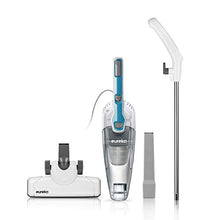 EUREKA Home Lightweight Mini Cleaner for Carpet and Hard Floor Corded Stick Vacuum with Powerful Suction for Multi-Surfaces, 3-in-1 Handheld Vac, Aqua Blue