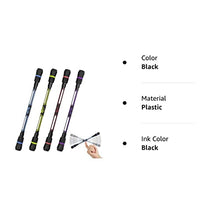XIANNV 4 Pcs Spinning Cool Pens Stationery Set for Girls Boys Kids Teens Student Gift, Black Ink, （0.5 mm）