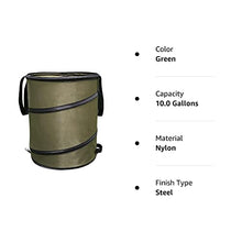 CDLXSH Pop-Up Trash Can/Recycle Bin, Car Garbage Can ,Reusable Outdoor Trash Garden Yard Trash Bag Foldable Camping Recycling Bin (Green10gallons)