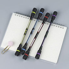 XIANNV 4 Pcs Spinning Cool Pens Stationery Set for Girls Boys Kids Teens Student Gift, Black Ink, （0.5 mm）