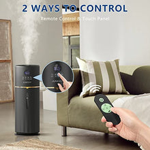 Humidifiers 9L Humidifiers for Large Room Top Fill Whole House Humidifiers with Remote Control Large Humidifier with Diffuser Night Light Tower Humidifier for Bedroom Quiet Humidifier For Office Plant