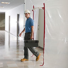 ZipWall Heavy-Duty Zipper for Dust Barriers, 2-Pack, HDAZ2, 2 Pack, Red