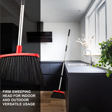 Broom Strongest 80% Heavier Duty - Outdoor Indoor Angle Broom with Extendable Broomstick for Sweeping - Easy Assembly & Durable, Great Use for Home Kitchen Room Office Lobby Floor