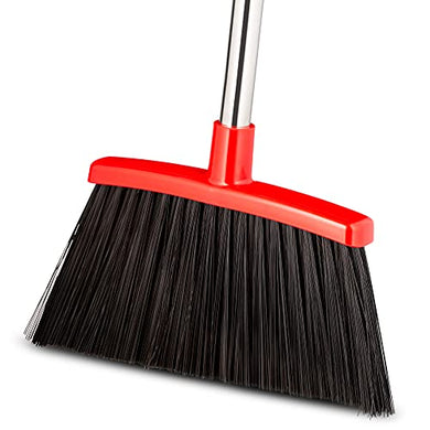 Broom Strongest 80% Heavier Duty - Outdoor Indoor Angle Broom with Extendable Broomstick for Sweeping - Easy Assembly & Durable, Great Use for Home Kitchen Room Office Lobby Floor