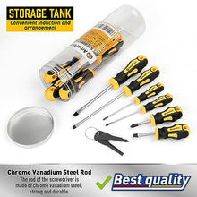 Amartisan 10-Piece Magnetic Screwdrivers Set, 5 Phillips and 5 Slotted Tips Professional Cushion Grip Screwdriver Set