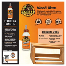 Gorilla Wood Glue, 8 Ounce Bottle, Natural Wood Color, (Pack of 1)