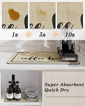 tchdio-Coffee Mat-Hide Stain Absorbent Rubber Backed Quick Drying Mat for Kitchen Counter-Coffee Bar Accessories Dish Drying Mat Fit Under Coffee Maker Coffee Machine Coffee Pot Espresso Machine