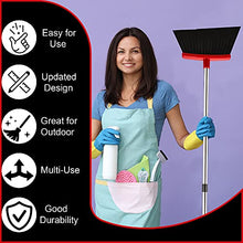 Broom Strongest 80% Heavier Duty - Outdoor Indoor Angle Broom with Extendable Broomstick for Sweeping - Easy Assembly & Durable, Great Use for Home Kitchen Room Office Lobby Floor