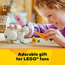 LEGO Creator 3 in 1 White Rabbit Animal Toy Building Set, Easter Gift for Kids Ages 8+, Build an Easter Bunny, a Seal or a Parrot Figure, Creative Play Easter Basket Stuffer for Boys and Girls, 31133