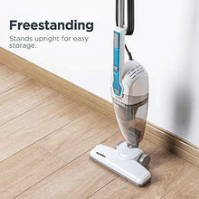 EUREKA Home Lightweight Mini Cleaner for Carpet and Hard Floor Corded Stick Vacuum with Powerful Suction for Multi-Surfaces, 3-in-1 Handheld Vac, Aqua Blue