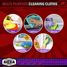 AIDEA Microfiber Cleaning Cloths-50 PK, Premium All-Purpose Car Cloth, Lint Free Dusting Cloth Cleaning Rags, Absorbent Cleaning Towel for Cars, SUVs, House, Kitchen, Window, Gifts(12in.x12in.)