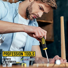 Amartisan 10-Piece Magnetic Screwdrivers Set, 5 Phillips and 5 Slotted Tips Professional Cushion Grip Screwdriver Set