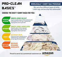 Pro-Clean Basics A99300 Select Quality Cleaning T-Shirt Cloth Rags, Lint Free, White, 3 lb Bag