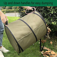 CDLXSH Pop-Up Trash Can/Recycle Bin, Car Garbage Can ,Reusable Outdoor Trash Garden Yard Trash Bag Foldable Camping Recycling Bin (Green10gallons)