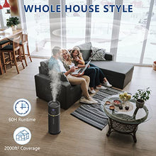 Humidifiers 9L Humidifiers for Large Room Top Fill Whole House Humidifiers with Remote Control Large Humidifier with Diffuser Night Light Tower Humidifier for Bedroom Quiet Humidifier For Office Plant