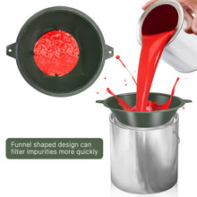 Worldity 25Pcs Paint Filter, 150MM 190 Micron Reusable Industrial Plastic Paint Filter Strainer, Paint Strainer Funnel for Filter Oil, Water Based Oil Paints, Food Residue - Grace on Broadway 