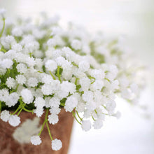 Veryhome 10PCS 30 Bunches White Babys Breath Flowers Artificial White Fake Flowers Gypsophila DIY Floral Bouquets Arrangement Wedding Home Decor（VASE NOT Included）