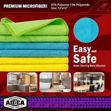 AIDEA Microfiber Cleaning Cloths-50 PK, Premium All-Purpose Car Cloth, Lint Free Dusting Cloth Cleaning Rags, Absorbent Cleaning Towel for Cars, SUVs, House, Kitchen, Window, Gifts(12in.x12in.)