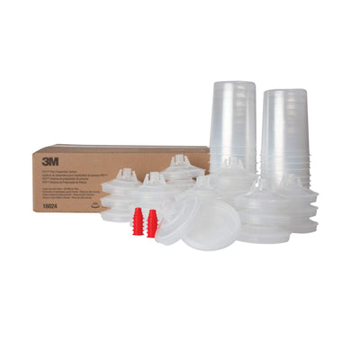 3M PPS (Original Series) Paint Spray Gun Cup Lids and Liners Kit, Large, 28 oz, 200-micron Filter, Use w/ Paint Gun for Cars, Furniture, Home, 25 Disposable Lids and Liners, 10 Sealing Plugs, Factory