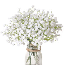 Veryhome 10PCS 30 Bunches White Babys Breath Flowers Artificial White Fake Flowers Gypsophila DIY Floral Bouquets Arrangement Wedding Home Decor（VASE NOT Included）