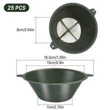 Worldity 25Pcs Paint Filter, 150MM 190 Micron Reusable Industrial Plastic Paint Filter Strainer, Paint Strainer Funnel for Filter Oil, Water Based Oil Paints, Food Residue - Grace on Broadway 