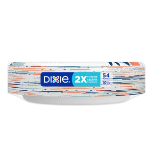Dixie 10 Inch Printed Paper Plates, 86 ct