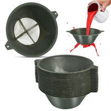 Worldity 25Pcs Paint Filter, 150MM 190 Micron Reusable Industrial Plastic Paint Filter Strainer, Paint Strainer Funnel for Filter Oil, Water Based Oil Paints, Food Residue - Grace on Broadway 