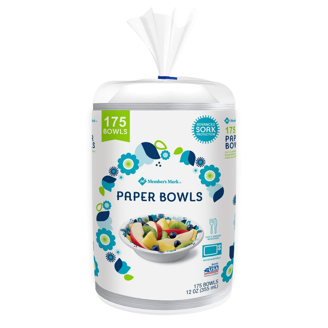 Member's Mark Paper Bowl, 12 oz. (175 ct.)
