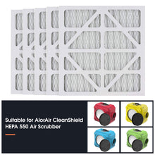AlorAir MERV-10 Filter Replacement Set for CleanShield HEPA 550 Air Scrubber (Pack of 5) - Grace on Broadway 