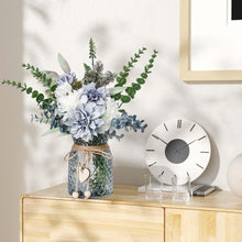 Leftover Faux Flowers in Vase,Artificial Flowers in Vase,Table Centerpieces for Dining Room,Flower Centerpieces for Tables,Fake Flowers with Vase,Kitchen Table Decor,Coffee Table Decor