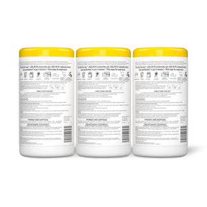 Amazon Basics Disinfecting Wipes, Lemon Scent, for Sanitizing, Cleaning & Deodorizing, 255 Count (3 Packs of 85) (Previously Solimo)