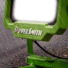 PowerSmith PWL110S 1080 Lumen LED Weatherproof Tiltable Portable Work Light with Large Adjustable Metal Hook, 360° Tilt, Metal Stand, Impact-Resistant Glass Lens, and 5' Power Cord , Green